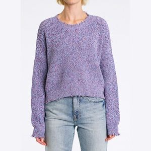Pistola Eva Marbled Crop Sweater in Heart Breaker